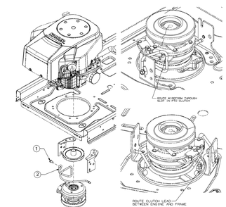 Clutch Keeper Diagram and Parts List for Z-FORCESX60KW (17AIDGJD010)(2017) Cub Cadet Lawn Tractor